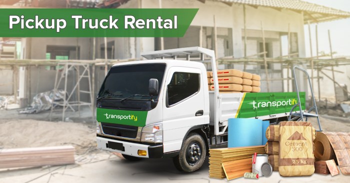 Construction truck rental services