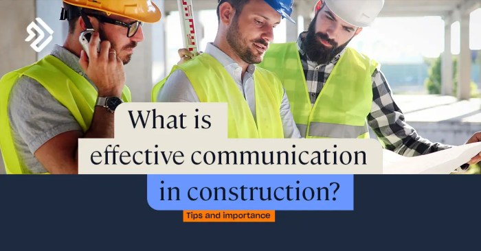 Effective communication in construction projects