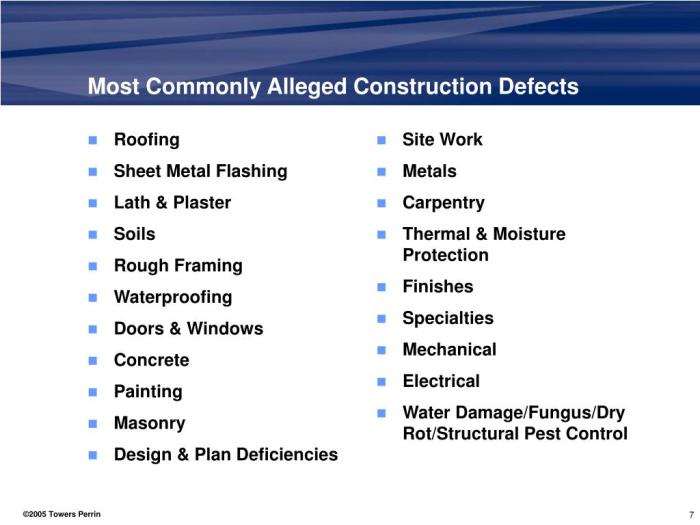 Common construction defects and solutions