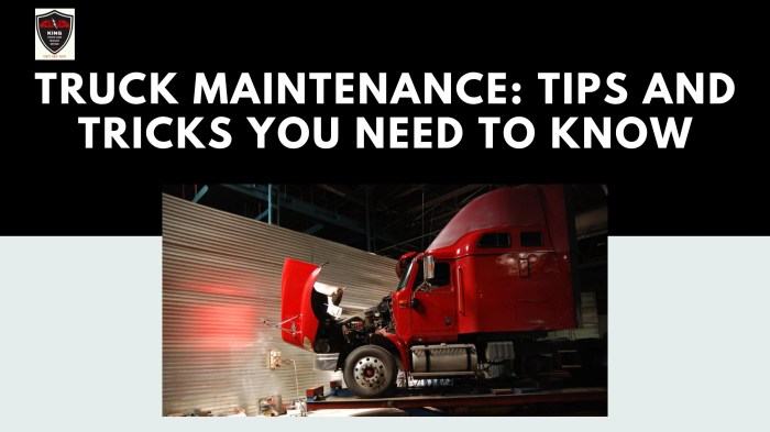 Construction truck maintenance tips